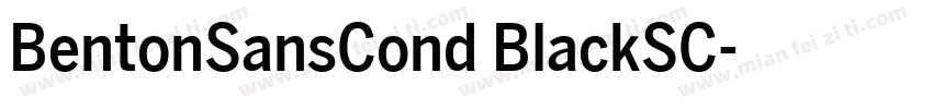 BentonSansCond BlackSC字体转换